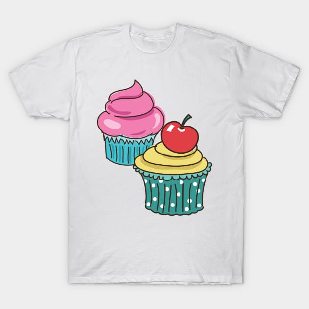 Cute Cupcakes T-Shirt by SWON Design